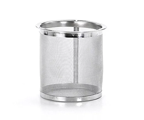Itsumi Pottery Mh Pot White Large 043792 With Cylindrical Tea Strainer -
