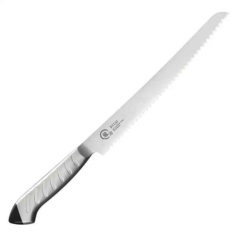 Ryuji Molybdenum Steel Bread Knife Black
