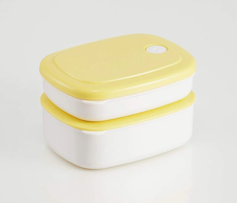 Skater 400Ml Pastel Yellow Side Dish Frozen Storage Container -