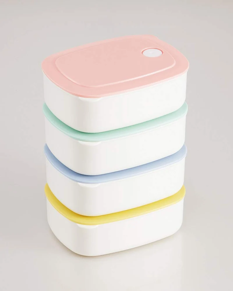 Skater 400Ml Pastel Yellow Side Dish Frozen Storage Container -