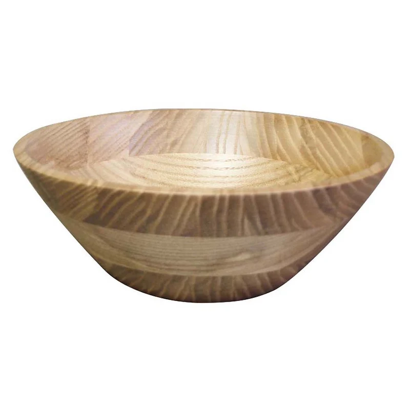 Kijihiki White Ash Salad Bowl With Flat Edge 25.5cm