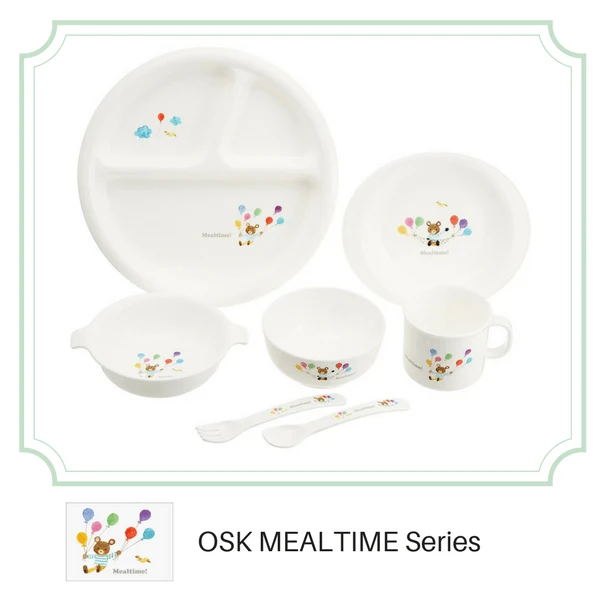 Osk Mealtime Baby Toddler Plastic Fork & Spoon 13.2Cm Set