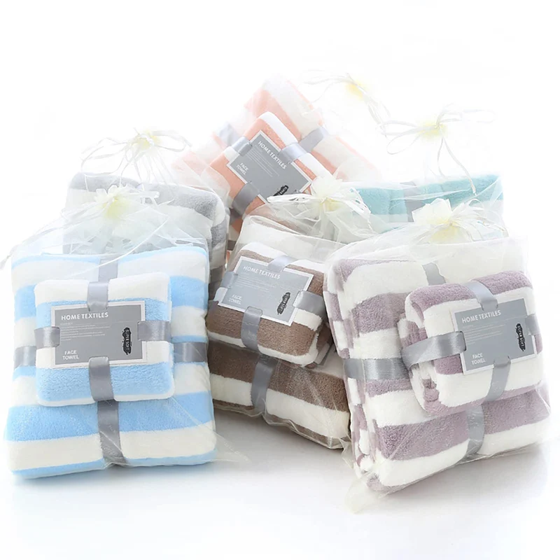 Junerose Large Soft Fluffy Polyester Bath Towel 35X75Cm/70X140Cm Durable Japan