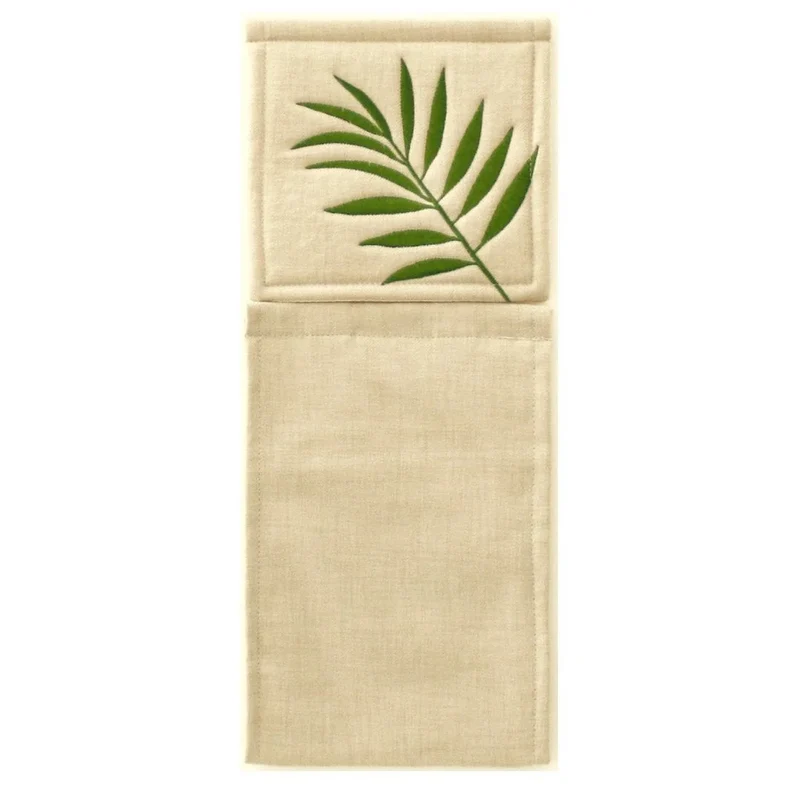 Senko M+Home Beige Palm Tree Paper Holder Cover 71505 - Made In Japan