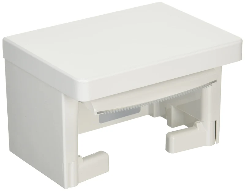 This Yh501Fmr #Nw1 White Paper Roller With Wood Shelf -