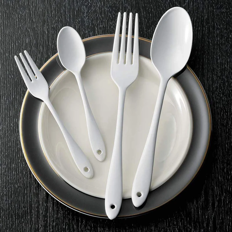 Together Japan Wada Napoli White Enameled Cutlery Dessert Fork