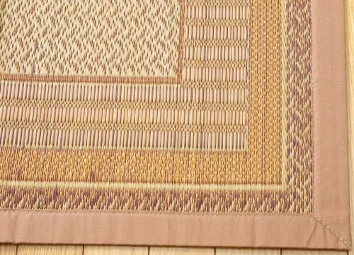 Ikehiko Japan 60X120Cm Domestic Grass Entrance Mat Ranks Beige