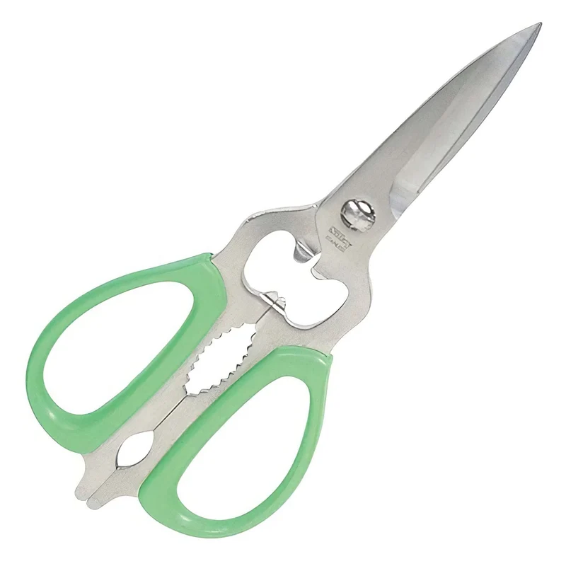 Marusho Stainless Steel Take-Apart Kitchen Scissors Green