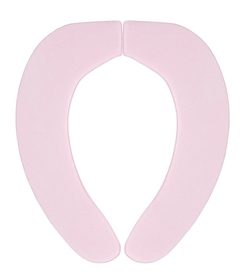 Sanko Mitsuba Kc-75 Japan Non-Slip Toilet Seat Cover Pink Adhesive Soft