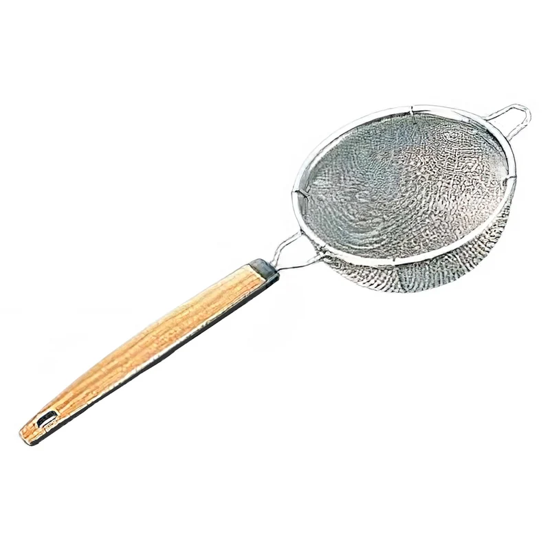 Minex Stainless Steel Tea Strainer Double Mesh Plastic Handle Small
