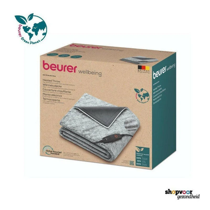 Beurer HD75 Green Planet warmtedeken (180 x 130 cm)