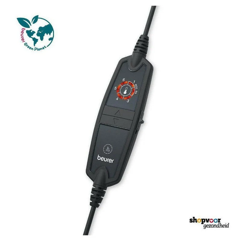 Beurer HD75 Nordic Green Planet warmtedeken grijs (VG)