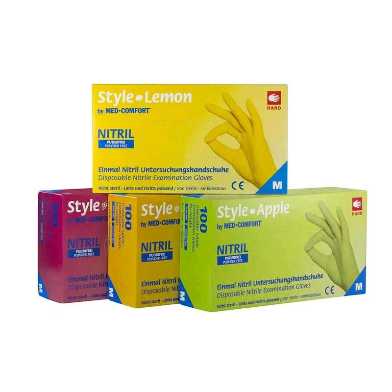 Ampri Style Color Nitril Handschuhe versch. Farben, puderfrei, 100 St.