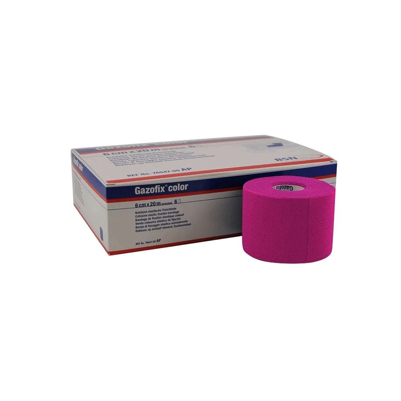Gazofix color Fixierbinde von BSN, kohäsiv, elastisch 20mx6cm, 1 Rolle