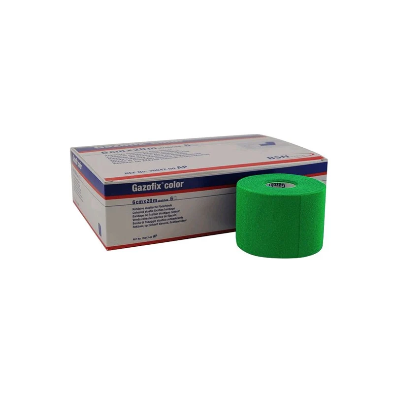 Gazofix color Fixierbinde von BSN, kohäsiv, elastisch 20mx6cm, 1 Rolle