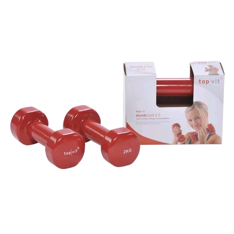 Pader Hantel top/vit® dumb.bell, mit Vinylüberzug, alle Gewichte, 2 St