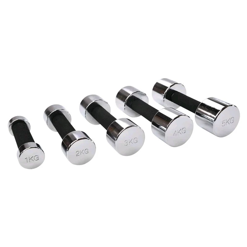 Pader Stahl-Hantel, top vit® chrom.dumbbell, Moosgumigriff, 1 Stück