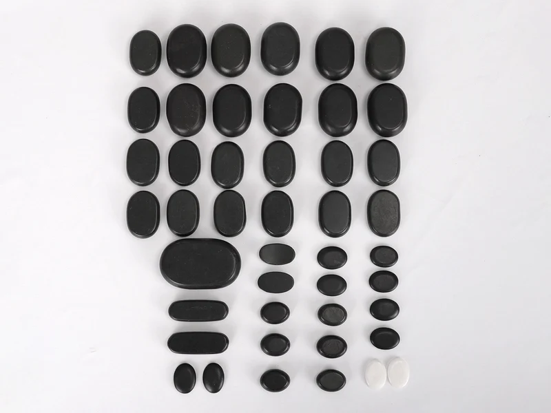 Hot Stone Massagesteine Set 45 teilig
