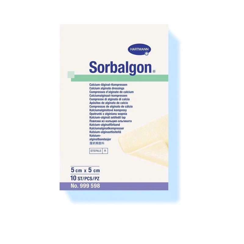Kompresse mit Calciumalginat, Sorbalgon von Hartmann, 10 Stück