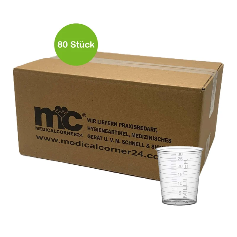 Med Comfort Einmal-Medizinbecher, 30ml, 80St, Farben
