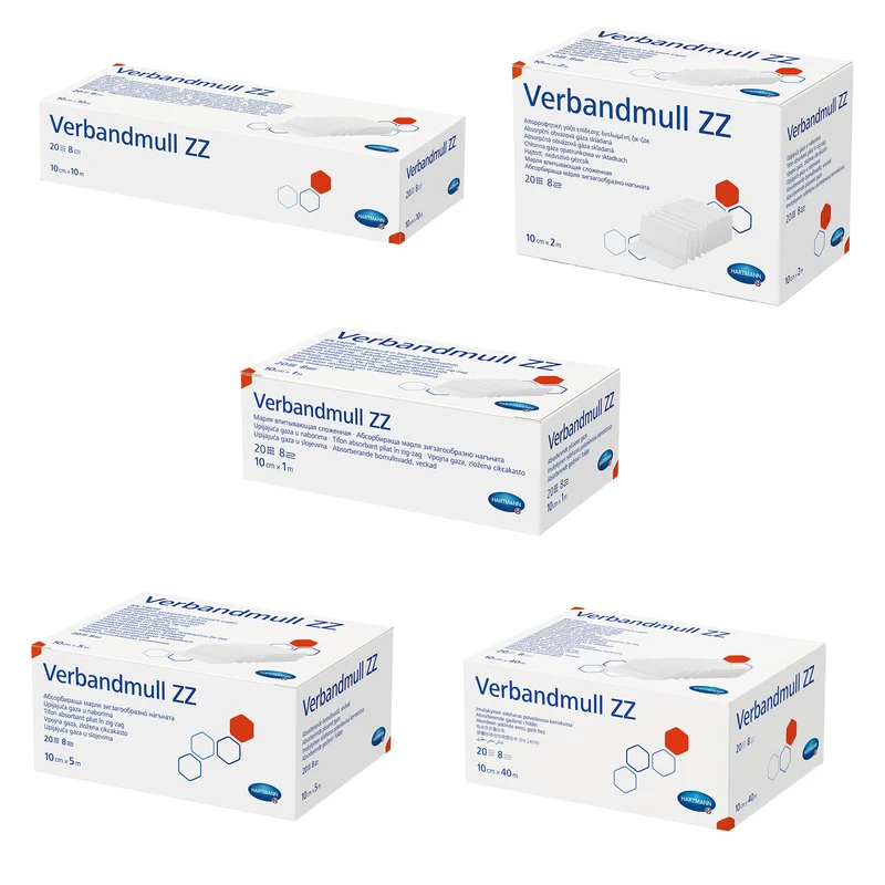 Hartmann Verbandmull ZZ in Zick-zack-Lagen, 1 Stück 10 cm