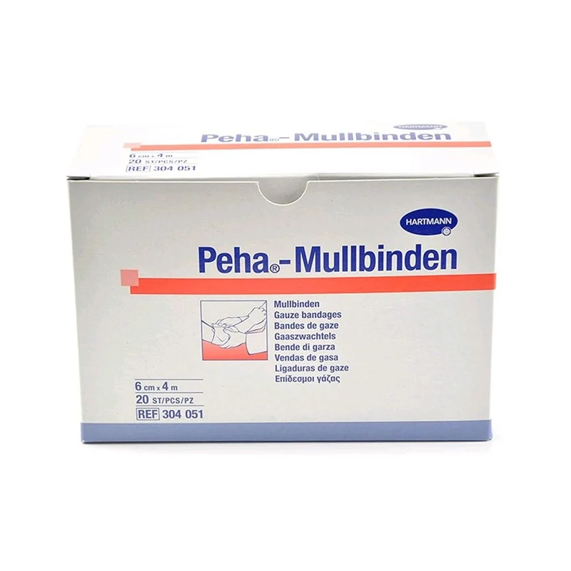 Peha Mullbinden von Hartmann, Fixierbinden, weiß, 20 Stück