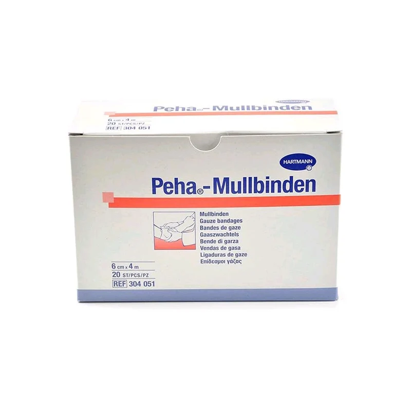 Peha Mullbinden von Hartmann, Fixierbinden, weiß, 20 Stück