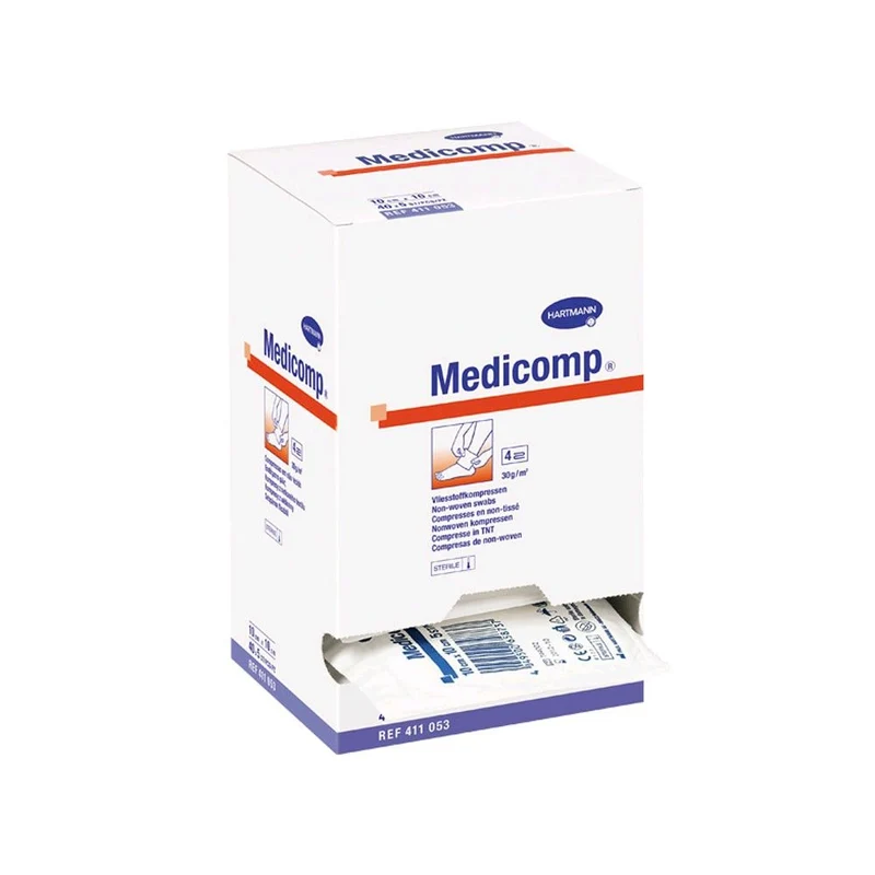 Medicomp Vliesstoffkompressen von Hartmann, steril, 4-fach, 25 x 2 St.