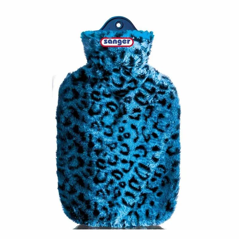 2 L Wärmflasche inkl. Velourbezug von Sänger, warm, im Dschungeldesign