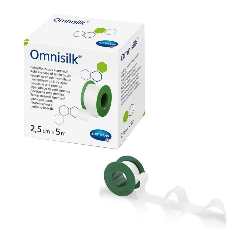 Hartmann Omnisilk Fixierpflaster, Kunstseide, 5 m, 3 Gr., 1 Rolle