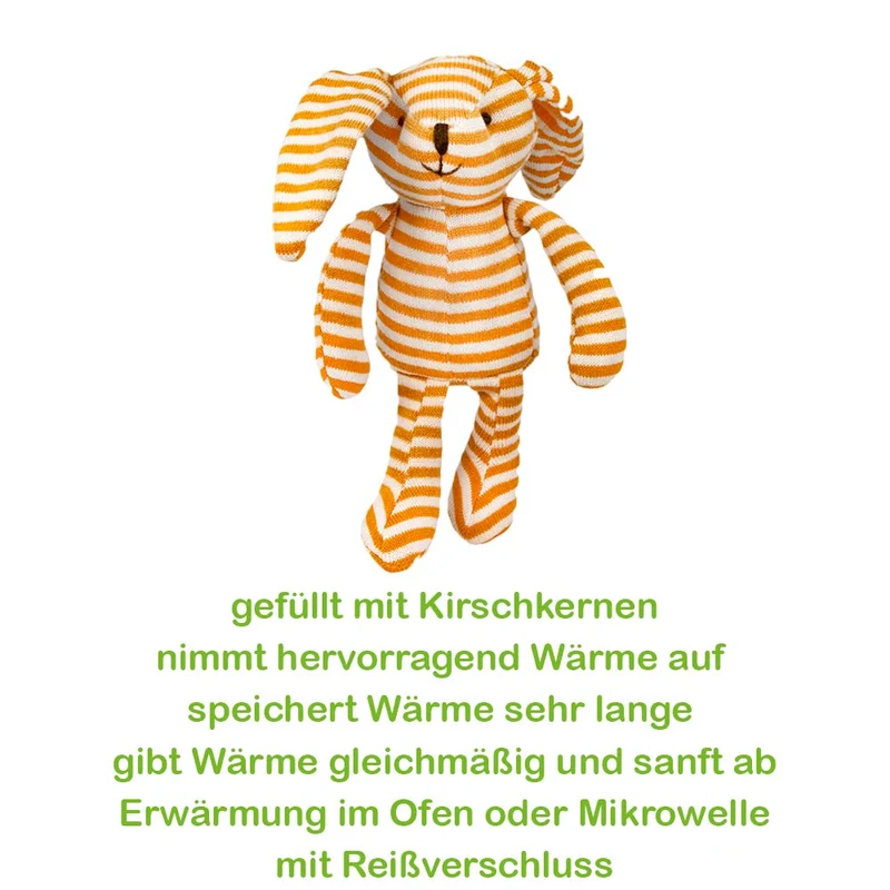 Sänger Körnerkissen mit Kirschkernen, 33x9 cm, Hasen