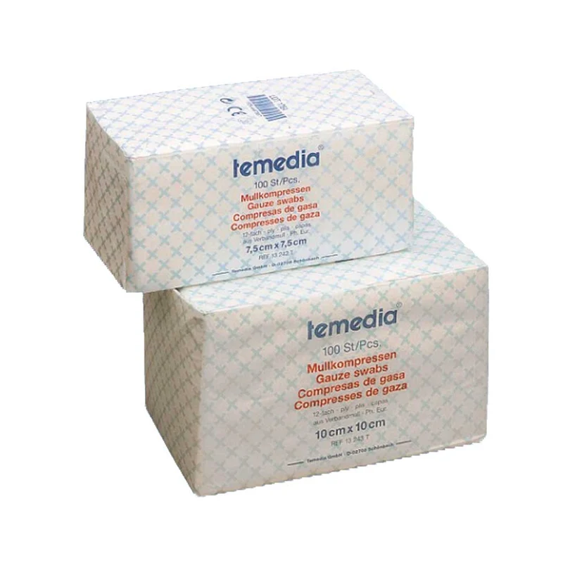 Holthaus Medical Temedia Mullkompresse unsteril, 12-fach