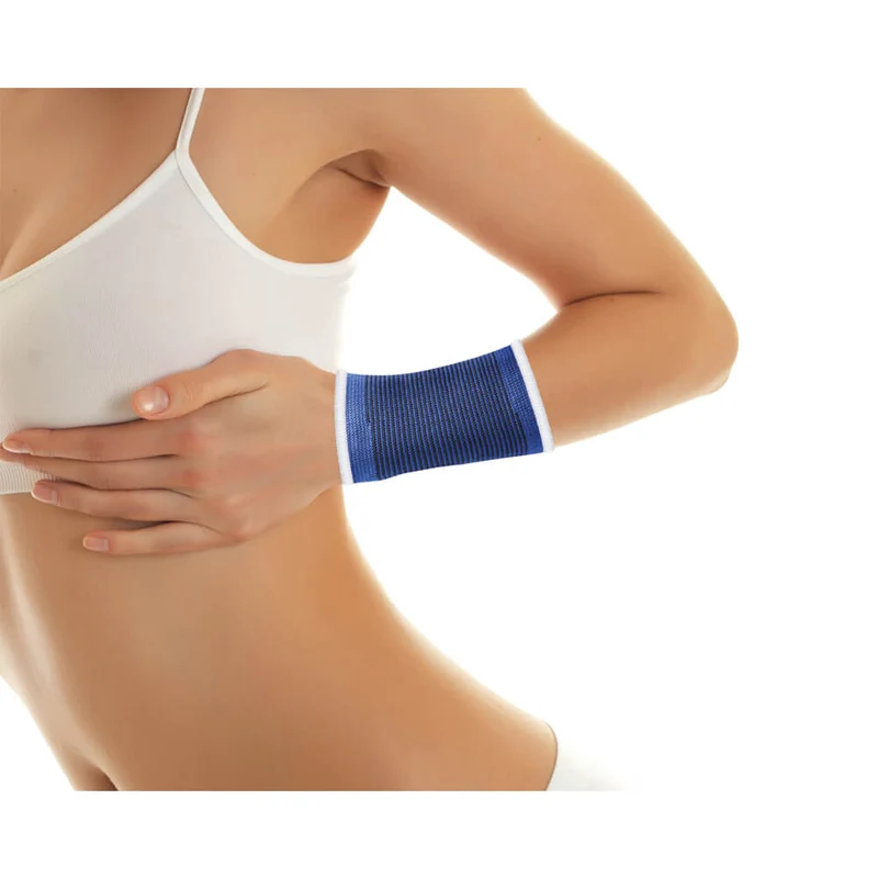 Handstütze, Elastische Sportbandage, von Lifemed®, blau, Gr. S-XL