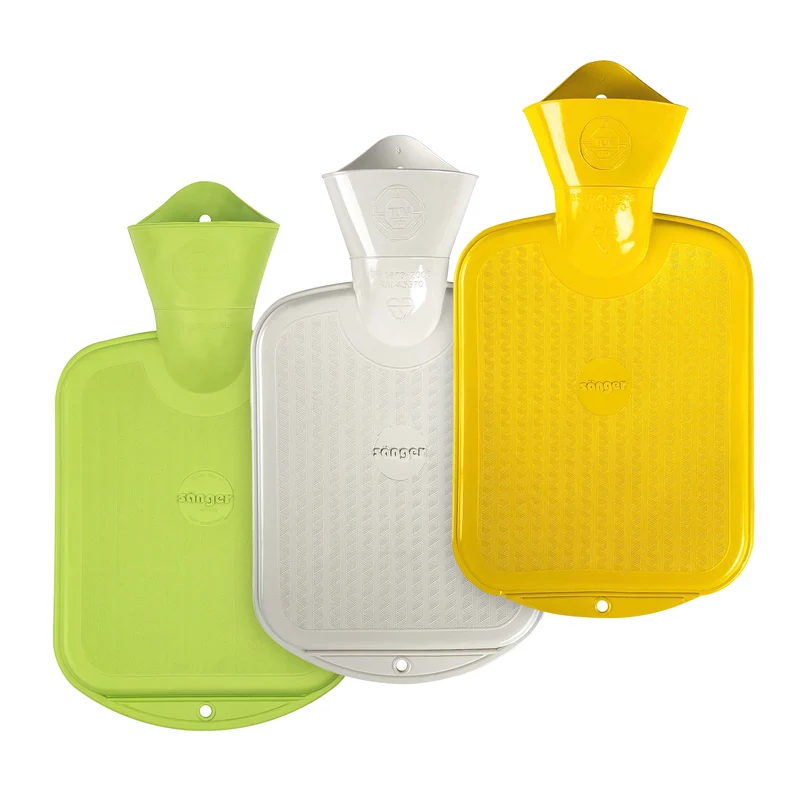 Sänger 0,8L FSC Naturgummi Wärmflasche, glatt, versch. Farben