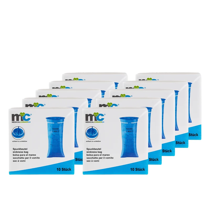 Medicalcorner24 Spuckbeutel 1,5 L Aufnahmekapazität , latexfrei