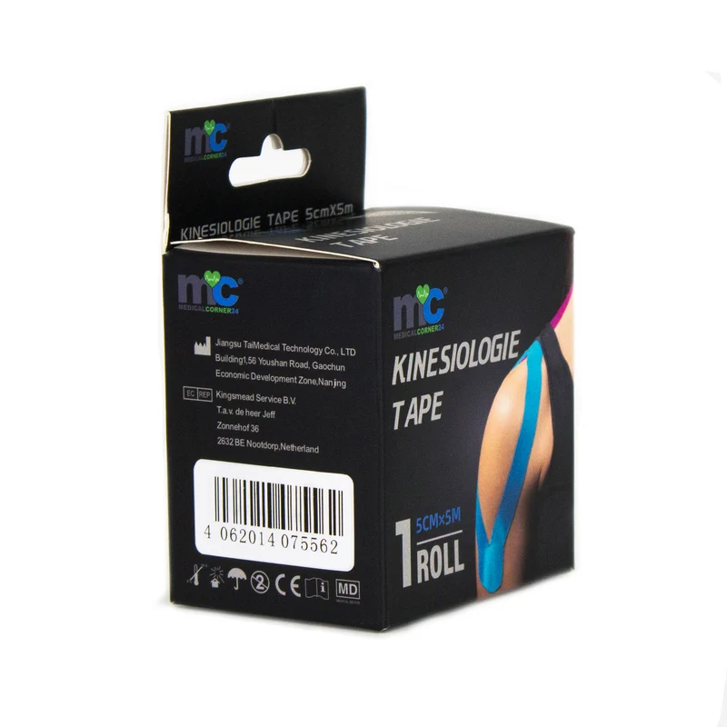 Medicalcorner24 Power Kinesiologie Tape weiß 5 cm x 5 m