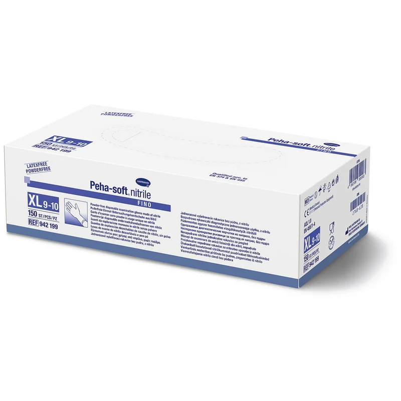 150 Peha-soft nitrile fino Handschuh Nitril von Hartmann, blau, Gr. XL