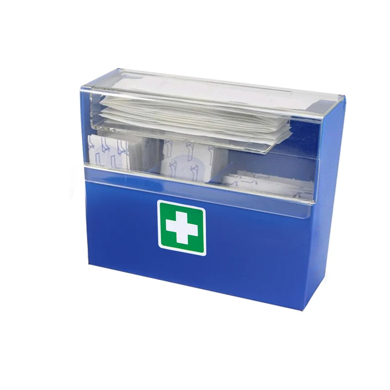 MC24 Pflasterbox, befüllt mit 90 detektierbaren Pflastern, blau