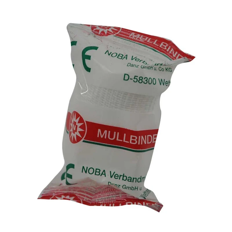 Noba Mullbinde, Fixierbinde, einzeln verpackt, 4cmx4m, 20St