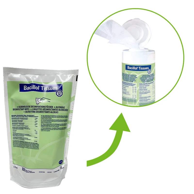 BODE Bacillol Tissues Desinfektionstücher-Spender, Nachfüllpack