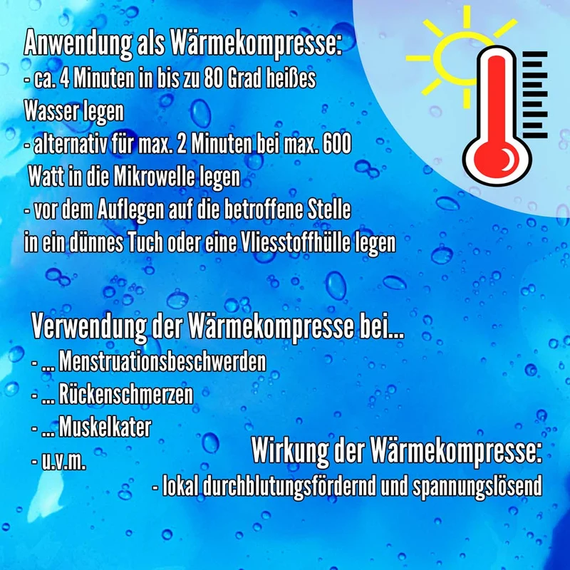 5 Kalt-/ Warm Kompressen, Gel, 12 x 29 cm