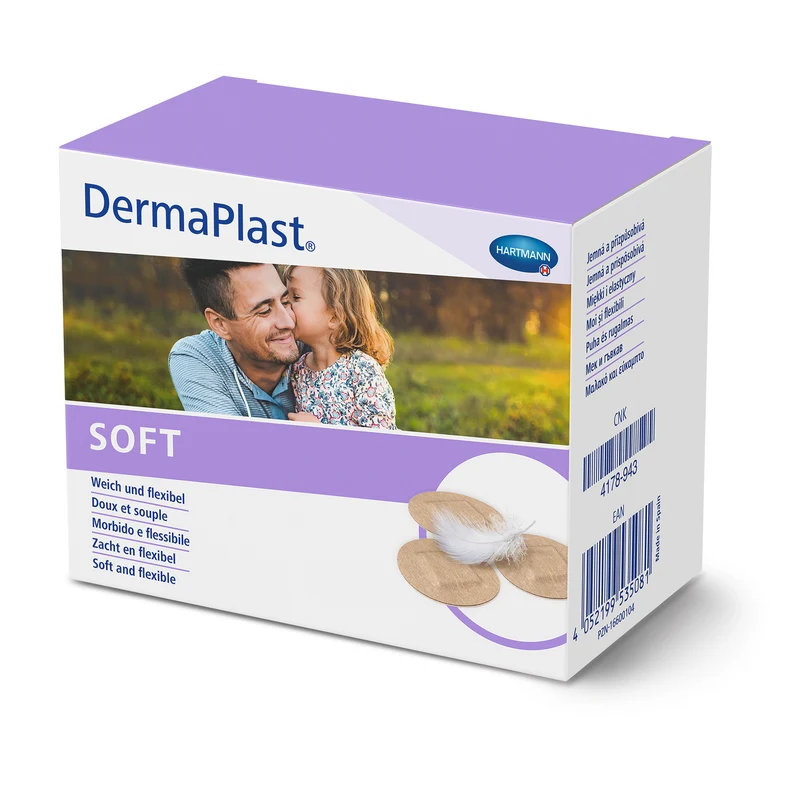 Hartmann DermaPlast® SOFT 8 cm in Spenderkartons, 5 m gerollt