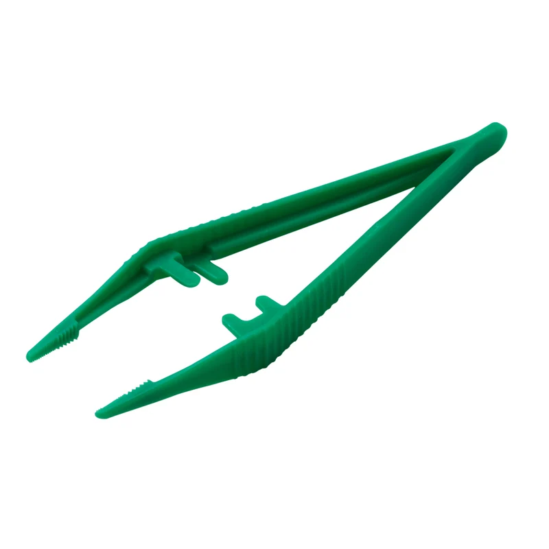 Hartmann Pinzette anatomisch, Kunststoff, grün 12,5 cm steril, einzeln verpackt