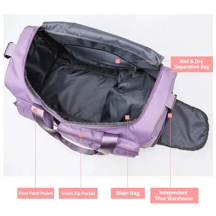 Reisetasche Sport-Duffle | Mehrere Fächer mit Schuhfach