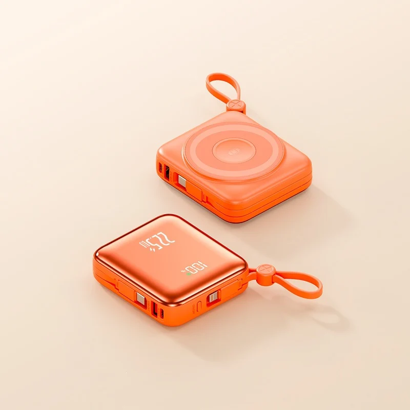 Tragbare kabellose Powerbank mit Smart Charging und LCD-Bildschirm Skanto