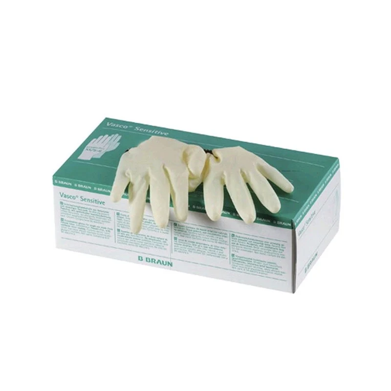 Vasco Sensitive Naturlatex Handschuhe von B. Braun, puderfrei