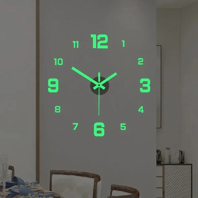 Skanto | 3D-LED Wanduhr – Rahmenloses DIY Design