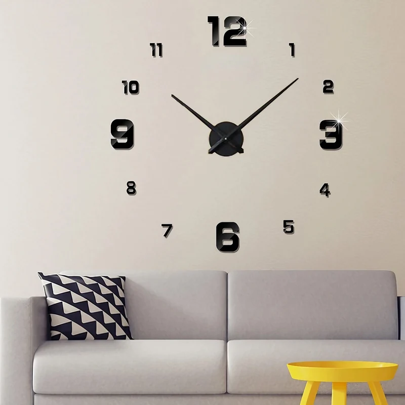 Skanto | 3D-LED Wanduhr – Rahmenloses DIY Design