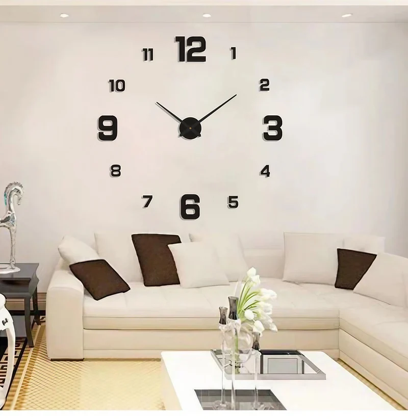 Skanto | 3D-LED Wanduhr – Rahmenloses DIY Design