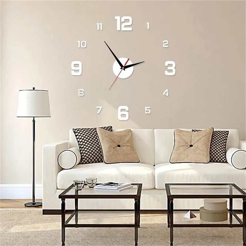 Skanto | 3D-LED Wanduhr – Rahmenloses DIY Design